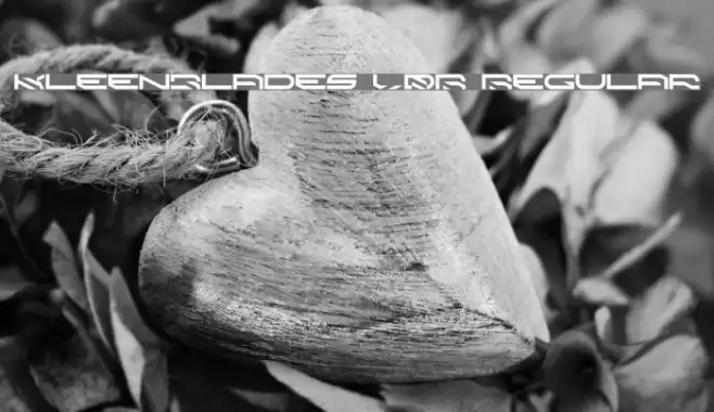 KleenBlades LDR Regular Font examples
