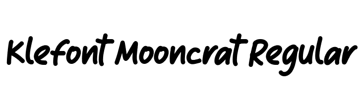 Klefont Mooncrat Regular  नि: शुल्क फ़ॉन्ट्स डाउनलोड