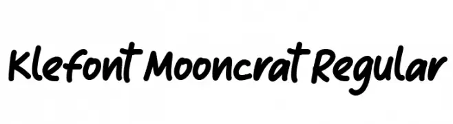 Klefont Mooncrat Regular  नि: शुल्क फ़ॉन्ट्स डाउनलोड