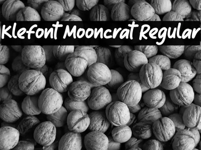 Klefont Mooncrat Regular Font examples
