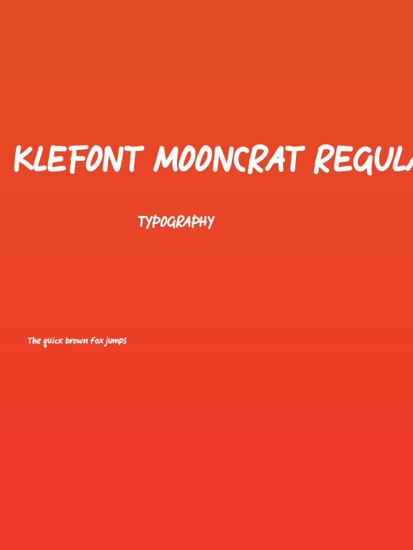 Klefont Mooncrat Regular Poster