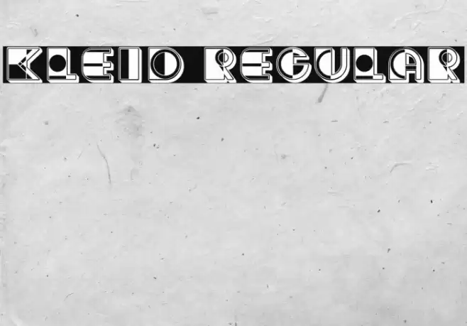 Kleid Regular Font examples