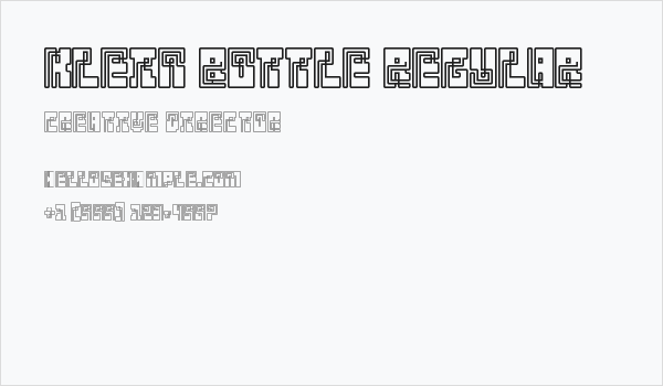 Klein Bottle Regular Business Card