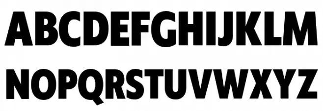 Klein Condensed Trial Extrabold Schriftart Groß