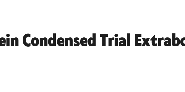 Klein Condensed Trial Extrabold Logo