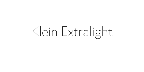 Klein Extralight Logo