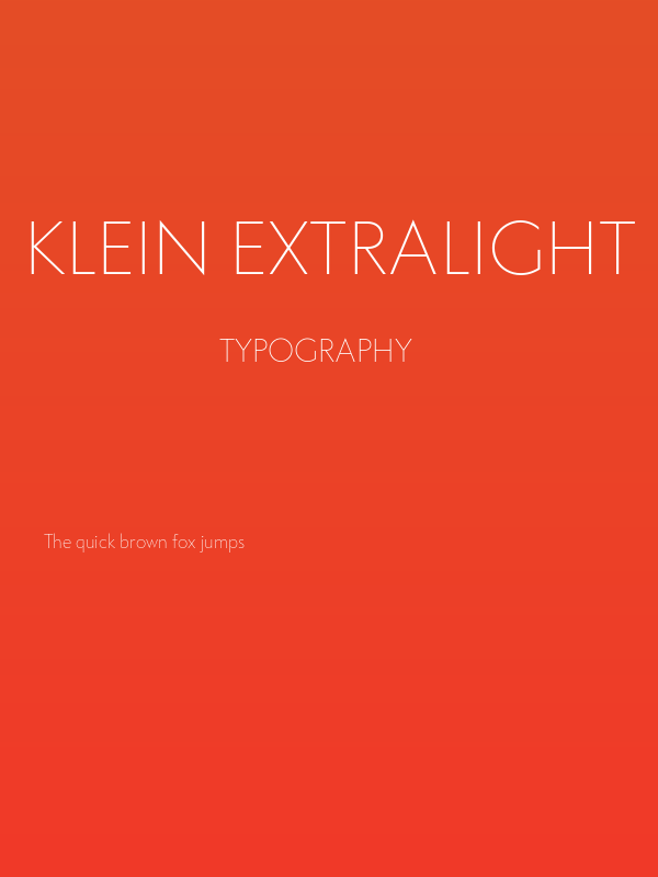 Klein Extralight Poster