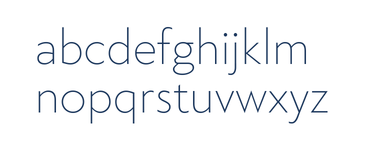 Klein Extralight Lowercase