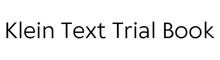 Klein Text Trial Book  Frei Schriftart Herunterladen