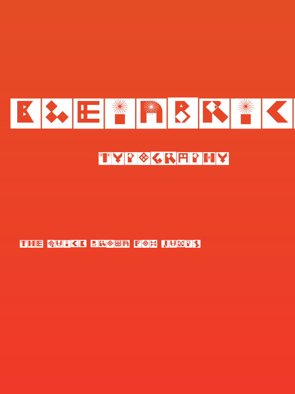 KleinBricksNegative Poster