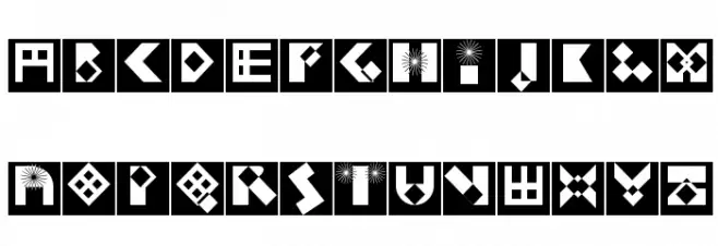 KleinBricksNegative 字体 小写