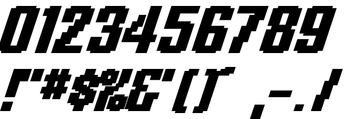 KleinHeadline-BoldOblique Font OTHER CHARS