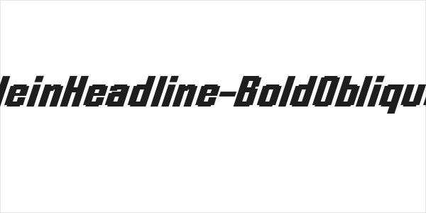 KleinHeadline-BoldOblique Logo