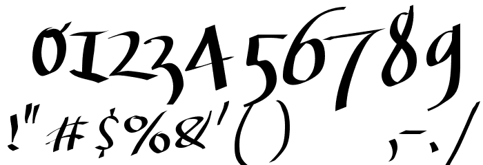KleinKallig Font OTHER CHARS