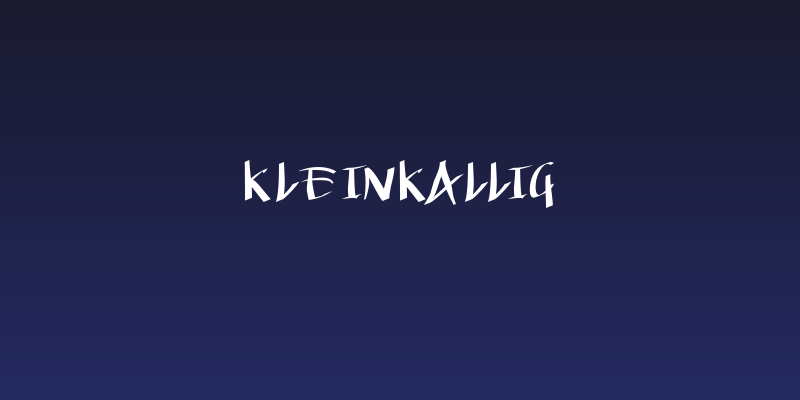 KleinKallig Social Header