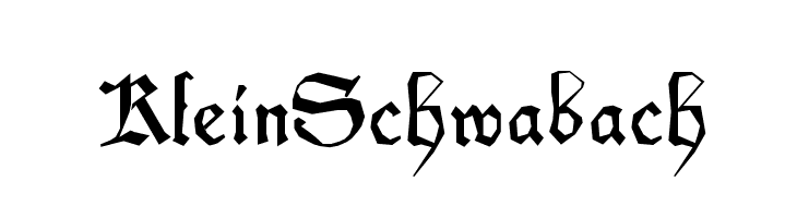 KleinSchwabach  フリーフォントのダウンロード