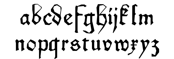 KleinSchwabach フォント 小文字