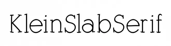 KleinSlabSerif  Fuentes Gratis Descargar