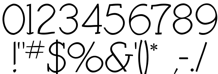 KleinSlabSerif Font OTHER CHARS