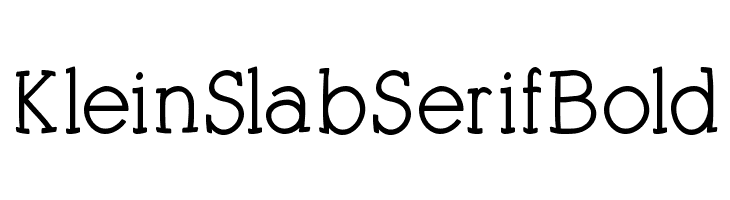 KleinSlabSerifBold 