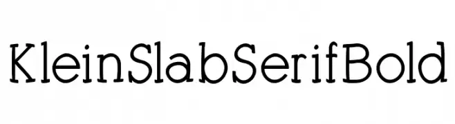 KleinSlabSerifBold  Fuentes Gratis Descargar