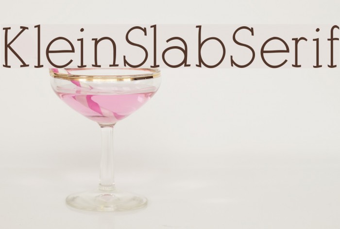 KleinSlabSerif Font examples