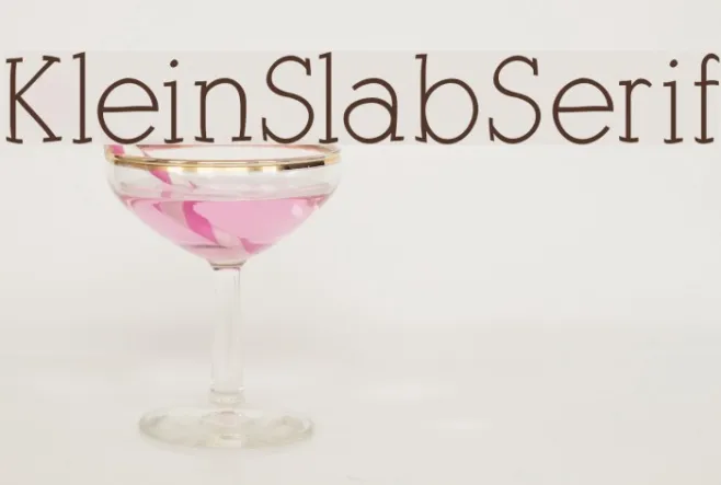 KleinSlabSerif Example 3