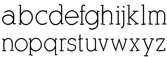 KleinSlabSerif Font LOWERCASE