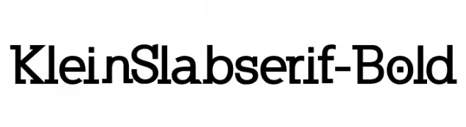 KleinSlabserif-Bold 