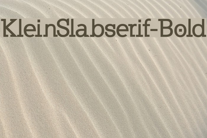KleinSlabserif-Bold Fuentes examples