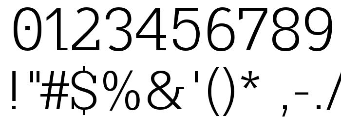 KleinSlabserif-Light Font OTHER CHARS