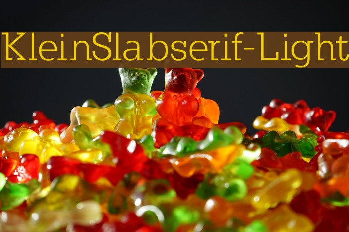 KleinSlabserif-Light Font examples