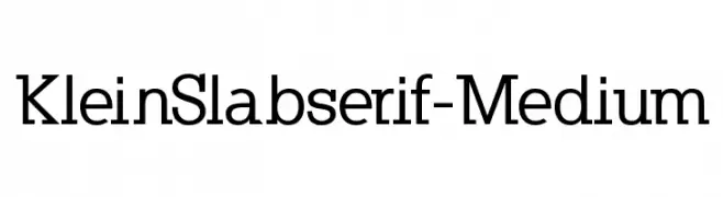 KleinSlabserif-Medium 