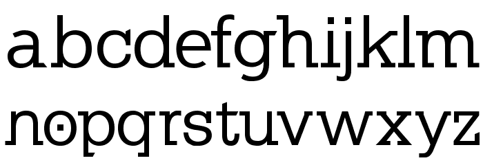 KleinSlabserif-Medium Font LOWERCASE