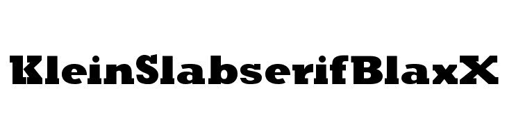 KleinSlabserifBlaxX  font caratteri gratis