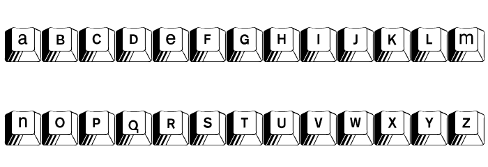 Kleinkeys Font LOWERCASE