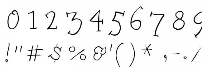 Kleins Dancing Slapzerif Font OTHER CHARS