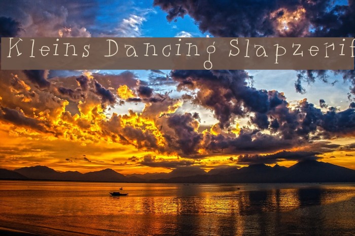 Kleins Dancing Slapzerif لخطوط تنزيل examples