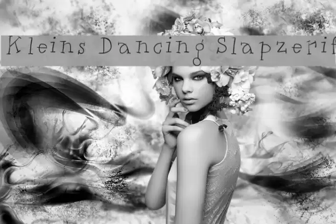 Kleins Dancing Slapzerif Font examples