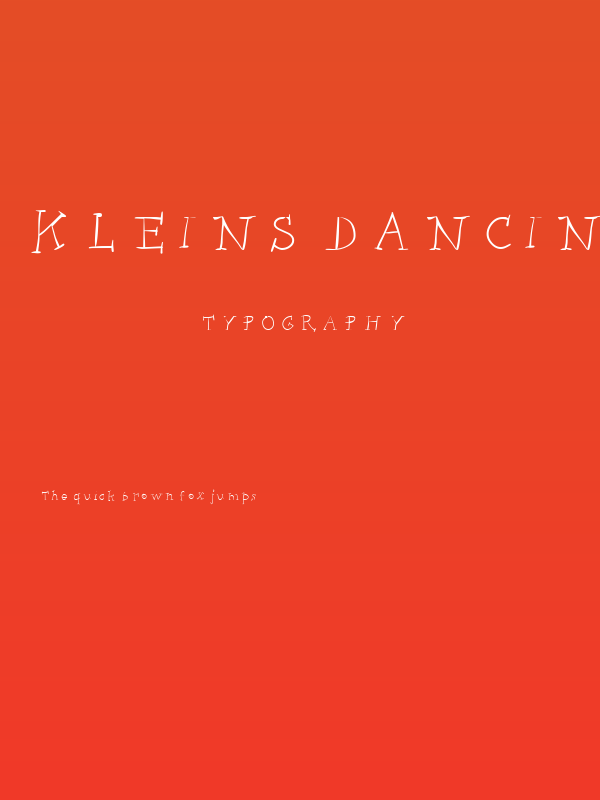 Kleins Dancing Slapzerif Poster
