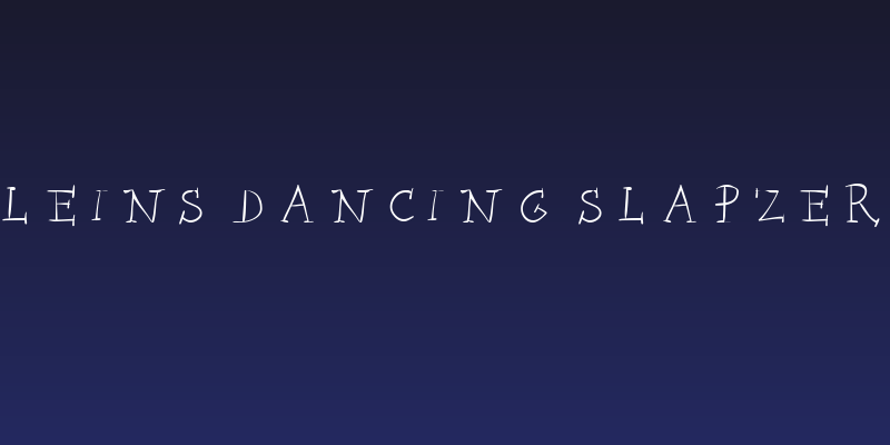 Kleins Dancing Slapzerif Social Header