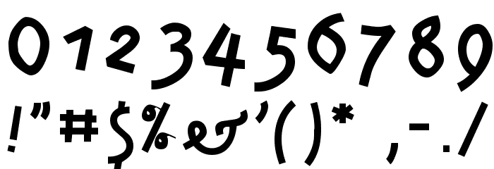 KleinsAmazon Font Alte caractere