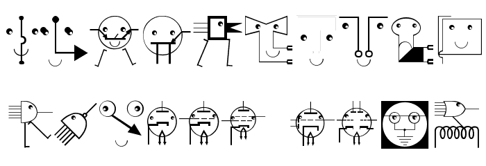 KleinsElectronicJokes Font OTHER CHARS