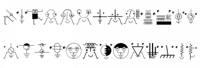 KleinsElectronicJokes Caratteri MAIUSCOLE