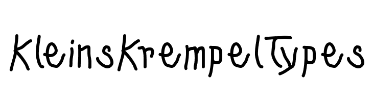 KleinsKrempelTypes Font