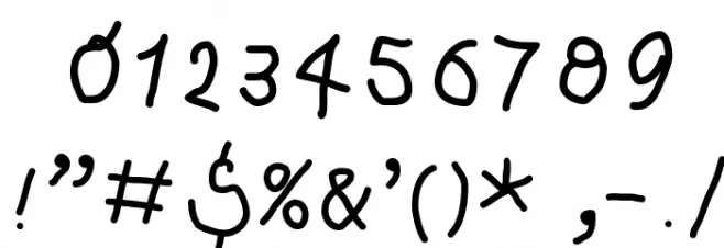 KleinsKrempelTypes Font OTHER CHARS