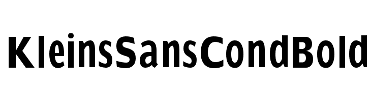 KleinsSansCondBold Font