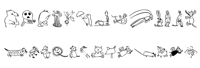 KleinsTypen Font LOWERCASE