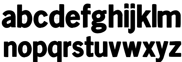 KleinsanBold Font LOWERCASE