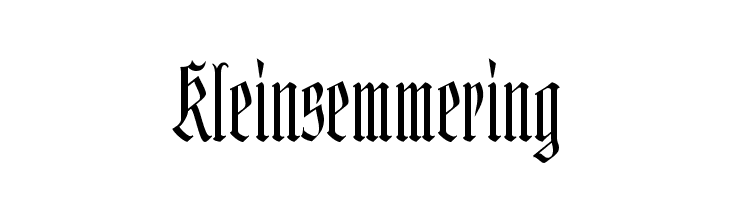 Kleinsemmering  font caratteri gratis